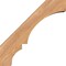 Ekena Millwork 5 1/2"W x 18"D x 18"H Balboa Smooth Knee Brace, Western Red Cedar BRC06X18X18BOA00SWR - alternate 2
